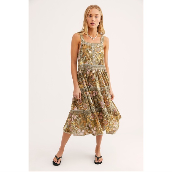 spell jungle midi skirt